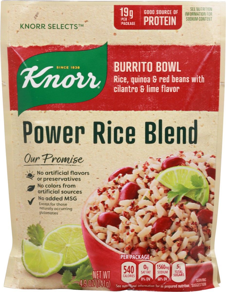 slide 5 of 9, Knorr Selects Power Rice Blend Burrito Bowl, 4.9 oz, 4.9 oz