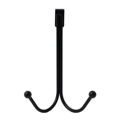 Kolorae Over The Door Double Hook - Black