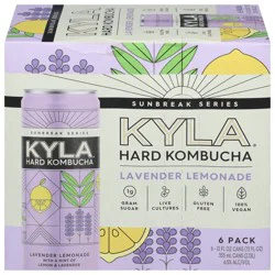 Kyla Sunbreak Series Lavender Lemonade Hard Kombucha - 6 x 12 fl oz Cans