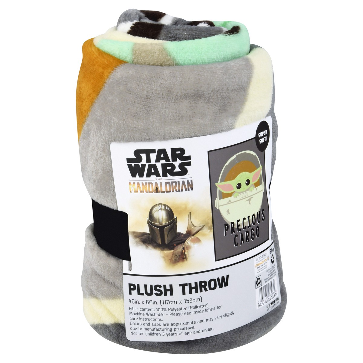 slide 5 of 9, Star Wars Mandalorian Super Soft Plush Throw 1 ea, 1 ct