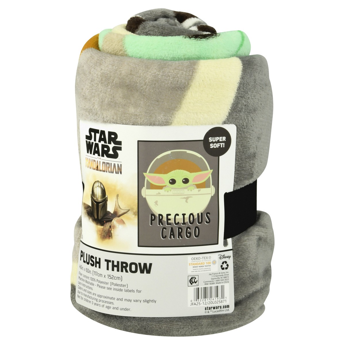 slide 8 of 9, Star Wars Mandalorian Super Soft Plush Throw 1 ea, 1 ct