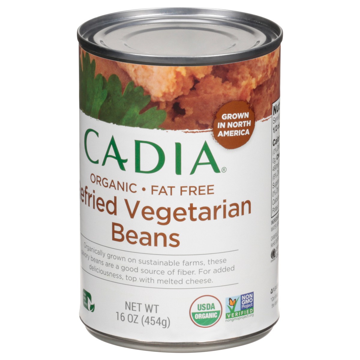 slide 2 of 12, Cadia Fat Free Organic Refried Vegetarian Beans 16 oz, 16 oz