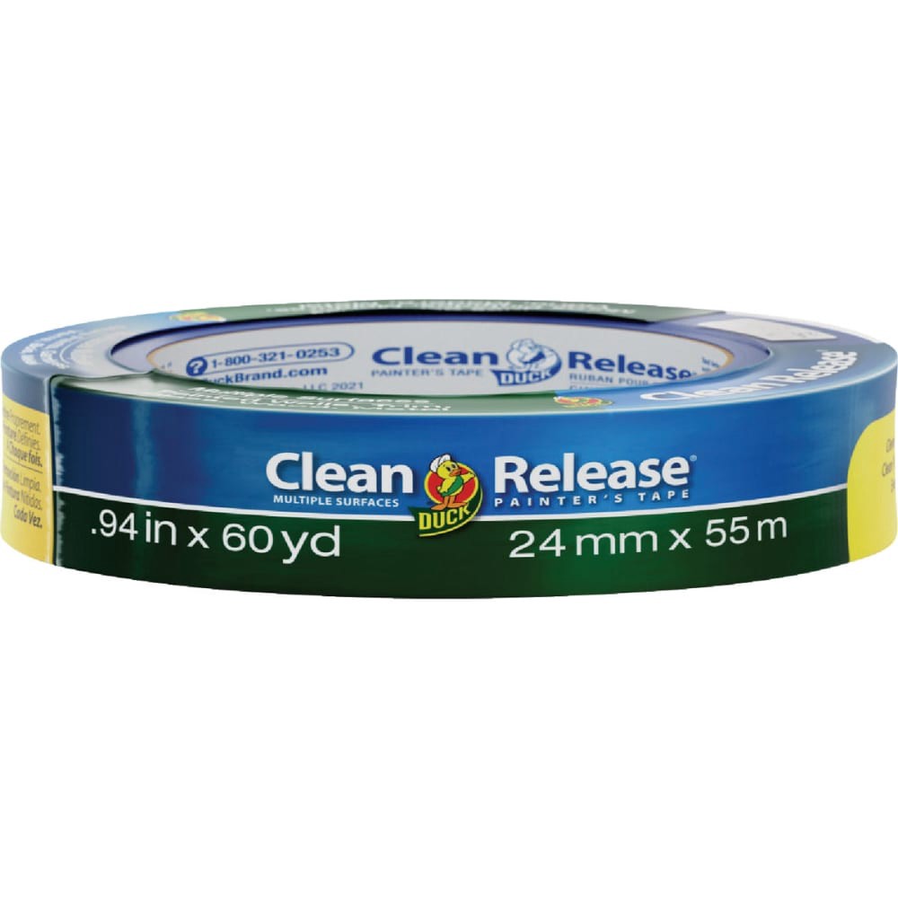 slide 1 of 3, Duck Clean Release Multiple Surfaces Painter's Tape, 0.94 in x 60 yd
