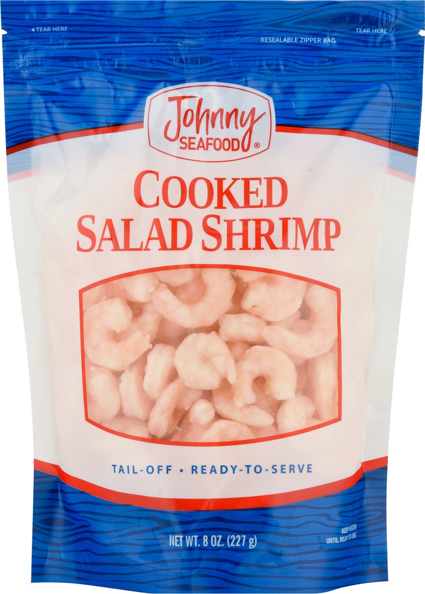 slide 8 of 14, Johnny Seafood Cooked Salad Shrimp 8 oz, 8 oz