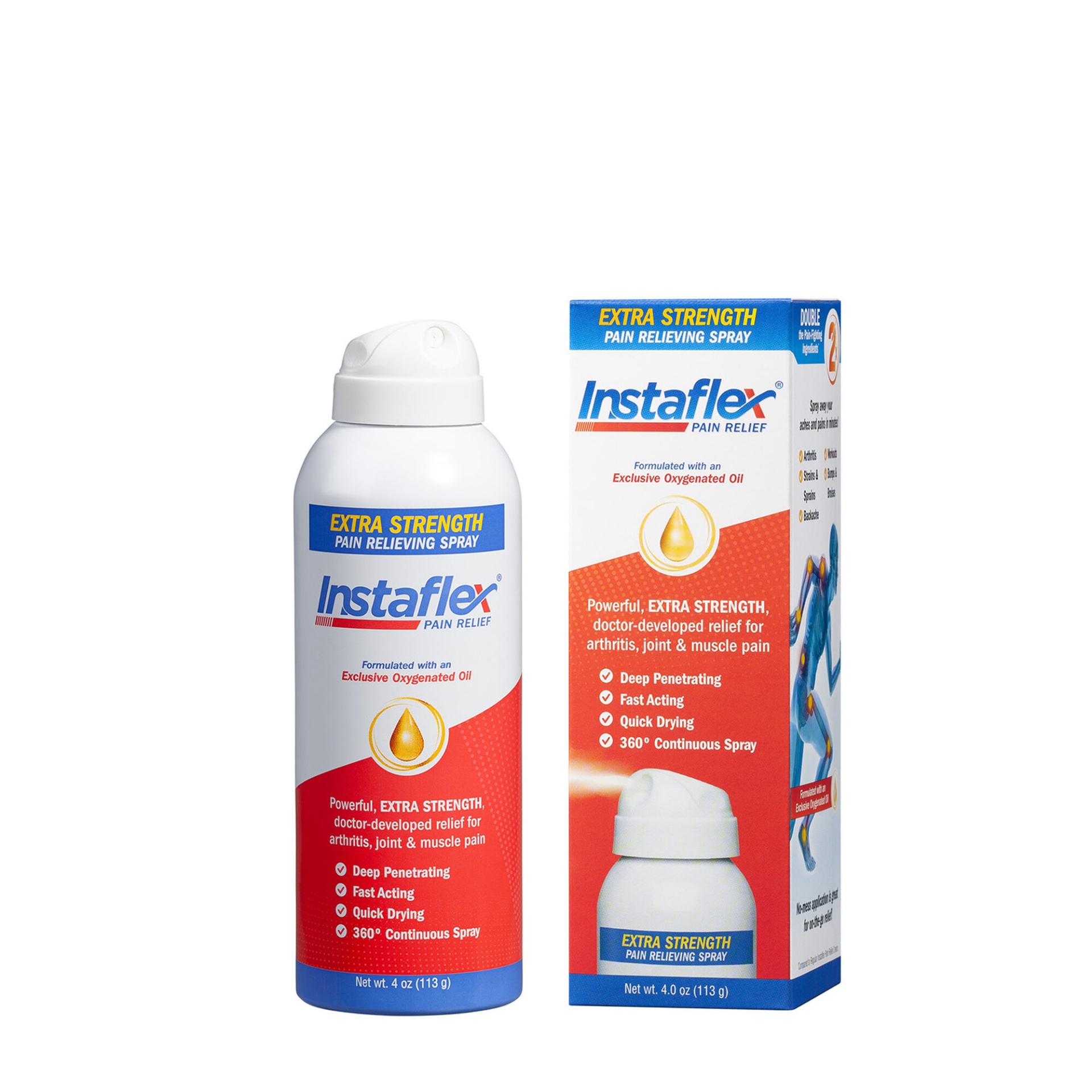 slide 1 of 1, Instaflex Extra Strength Spray, 4 oz