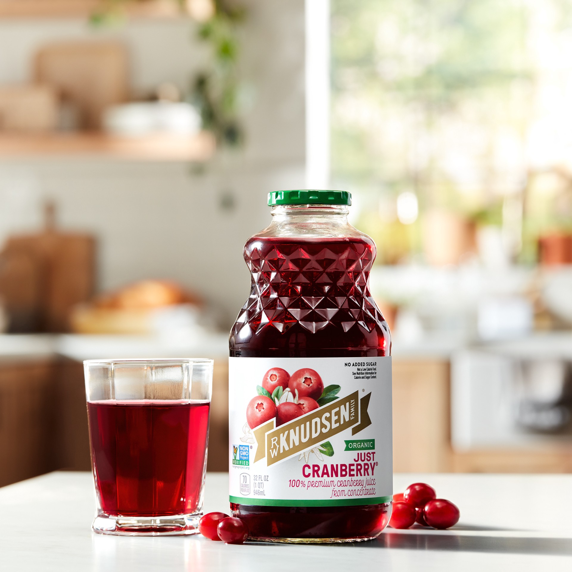 slide 3 of 6, R.W. Knudsen Family Organic Just Cranberry Juice, 32-Fluid Ounce (Packaging May Vary), 32 oz