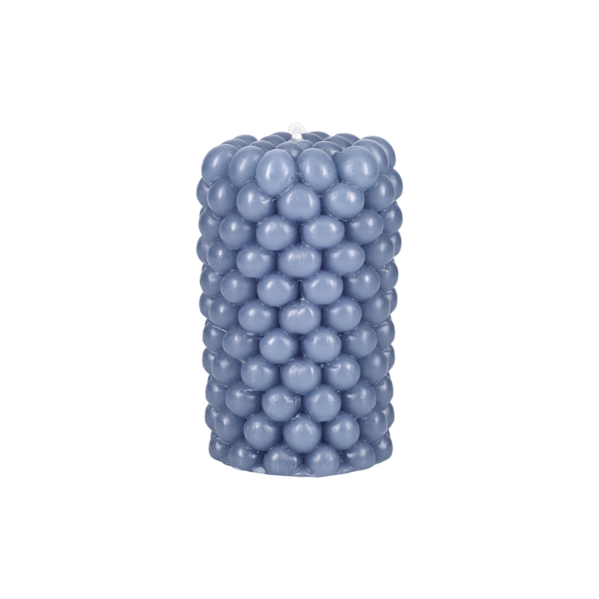 slide 1 of 1, Beaded Pillar Candle Blue Unscented, 1 ct
