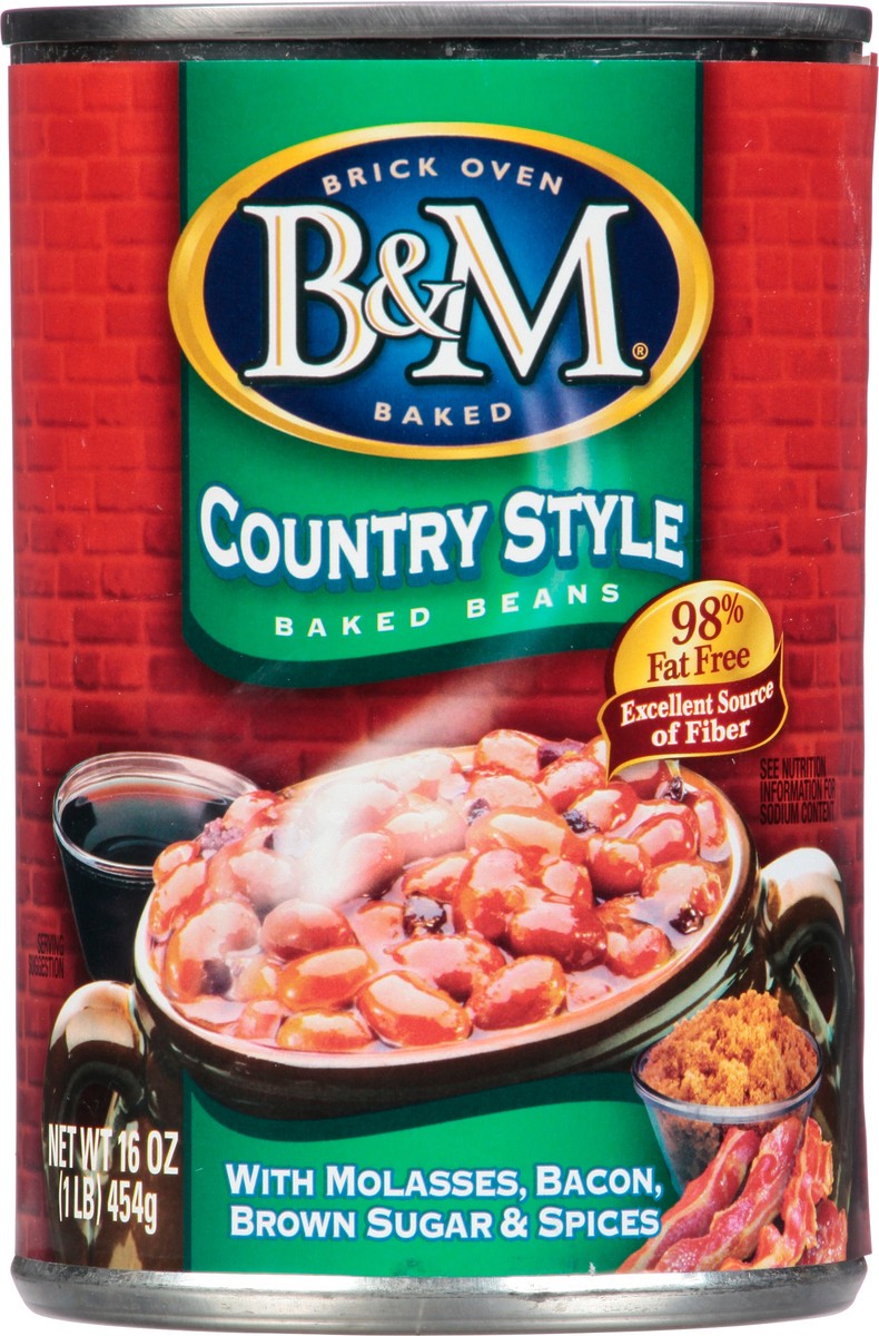 slide 12 of 12, B&M Country Style Baked Beans 16 oz, 16 oz