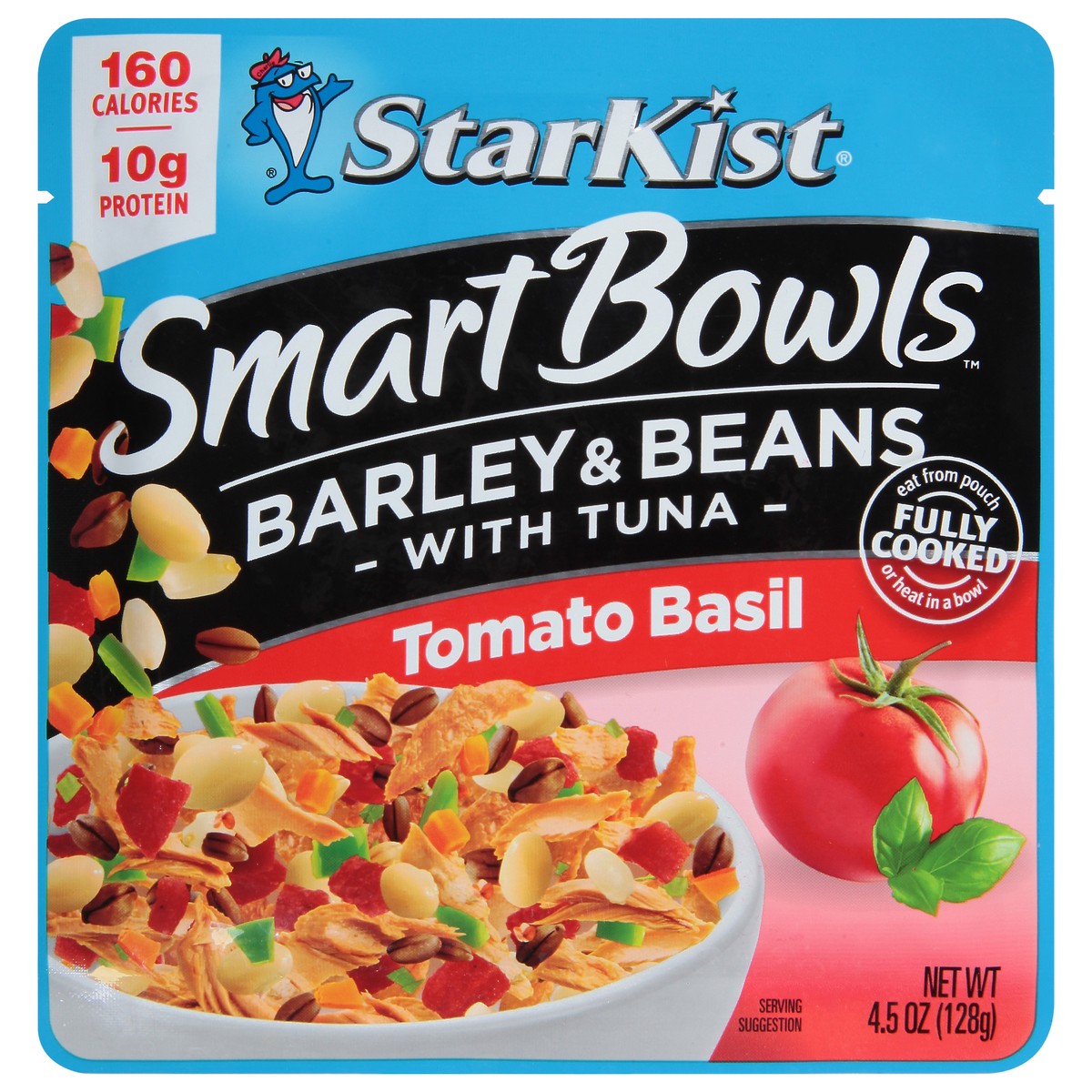 slide 1 of 9, StarKist Smart Bowls Tomato Basil Barley & Beans with Tuna 4.5 oz, 4.5 oz