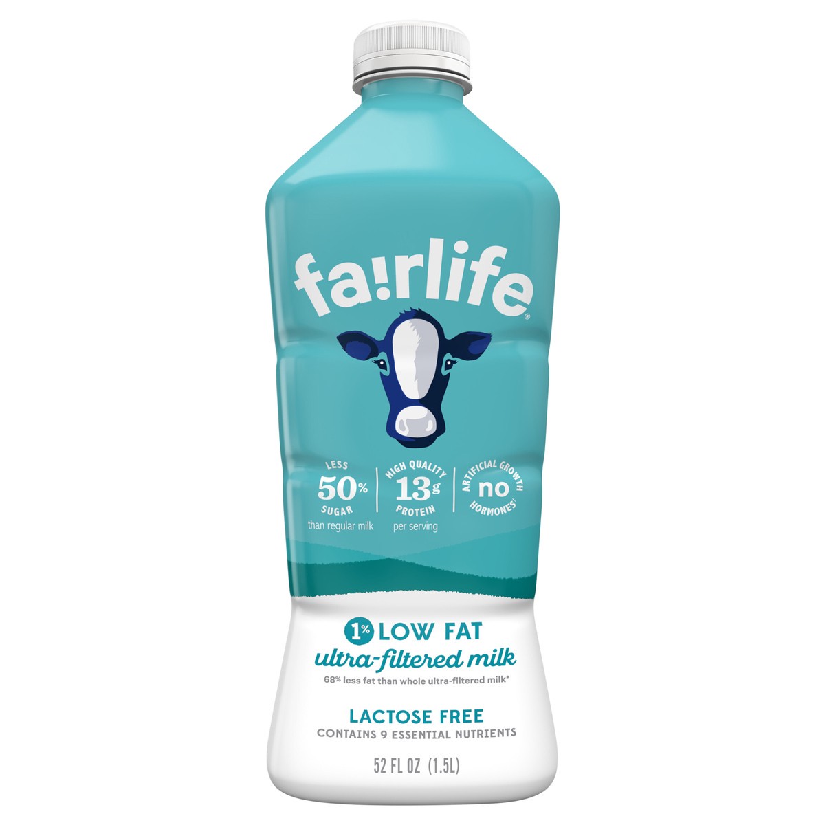 slide 1 of 9, Fairlife White 1% Milk, 52 fl oz