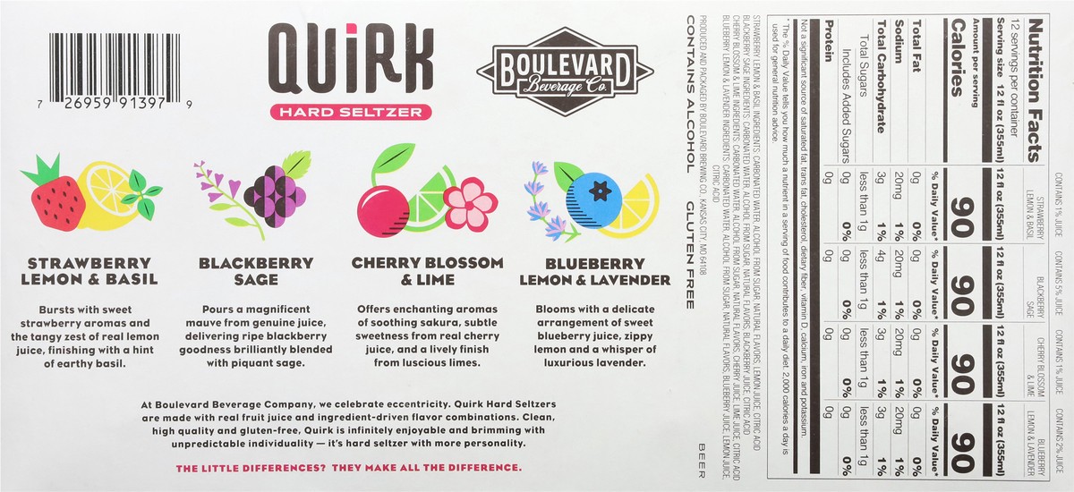 slide 4 of 13, Boulevard Brewing Co Space Camper India Pale Ale Assorted Hard Seltzer Mix Pack 12 - 12 fl oz Cans, 12 ct