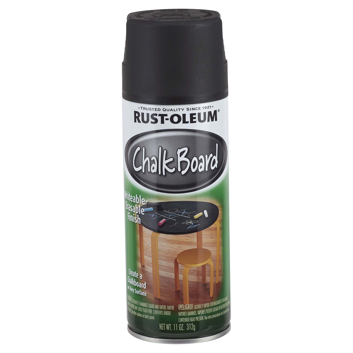 slide 1 of 9, Rust-Oleum Specialty Chalkboard Spray Paint - 1913830, Black, 11 oz