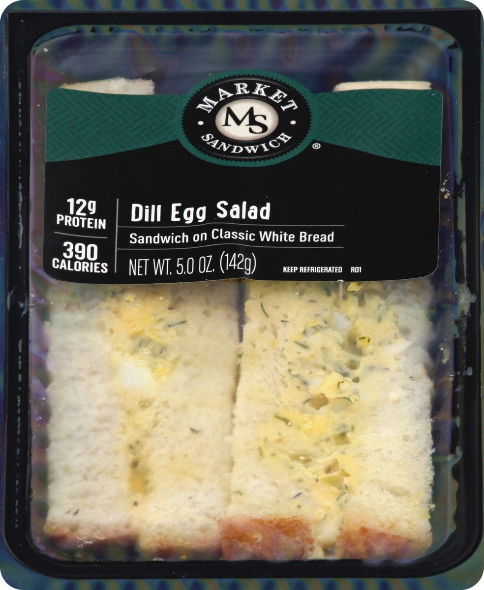 slide 1 of 13, Market Sandwich Dill Egg Salad Sandwich, 5 oz