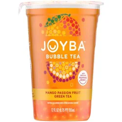 JOYBA Mango Passion Fruit Green Tea Bubble Tea 12 fl oz