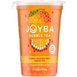 JOYBA Mango Passion Fruit Green Tea Bubble Tea 12 fl oz