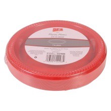 slide 1 of 1, GFS Red Plastic Plates, 15 ct; 7 in