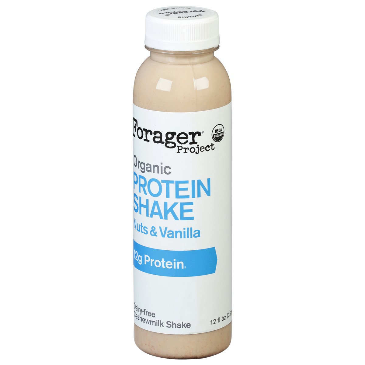 slide 3 of 9, Forager Project Dairy-Free Organic Nuts & Vanilla Protein Shake 12 fl oz, 12 oz