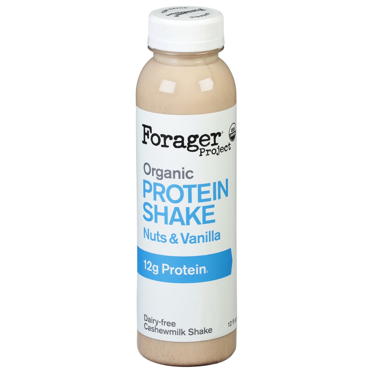 slide 1 of 9, Forager Project Dairy-Free Organic Nuts & Vanilla Protein Shake 12 fl oz, 12 oz