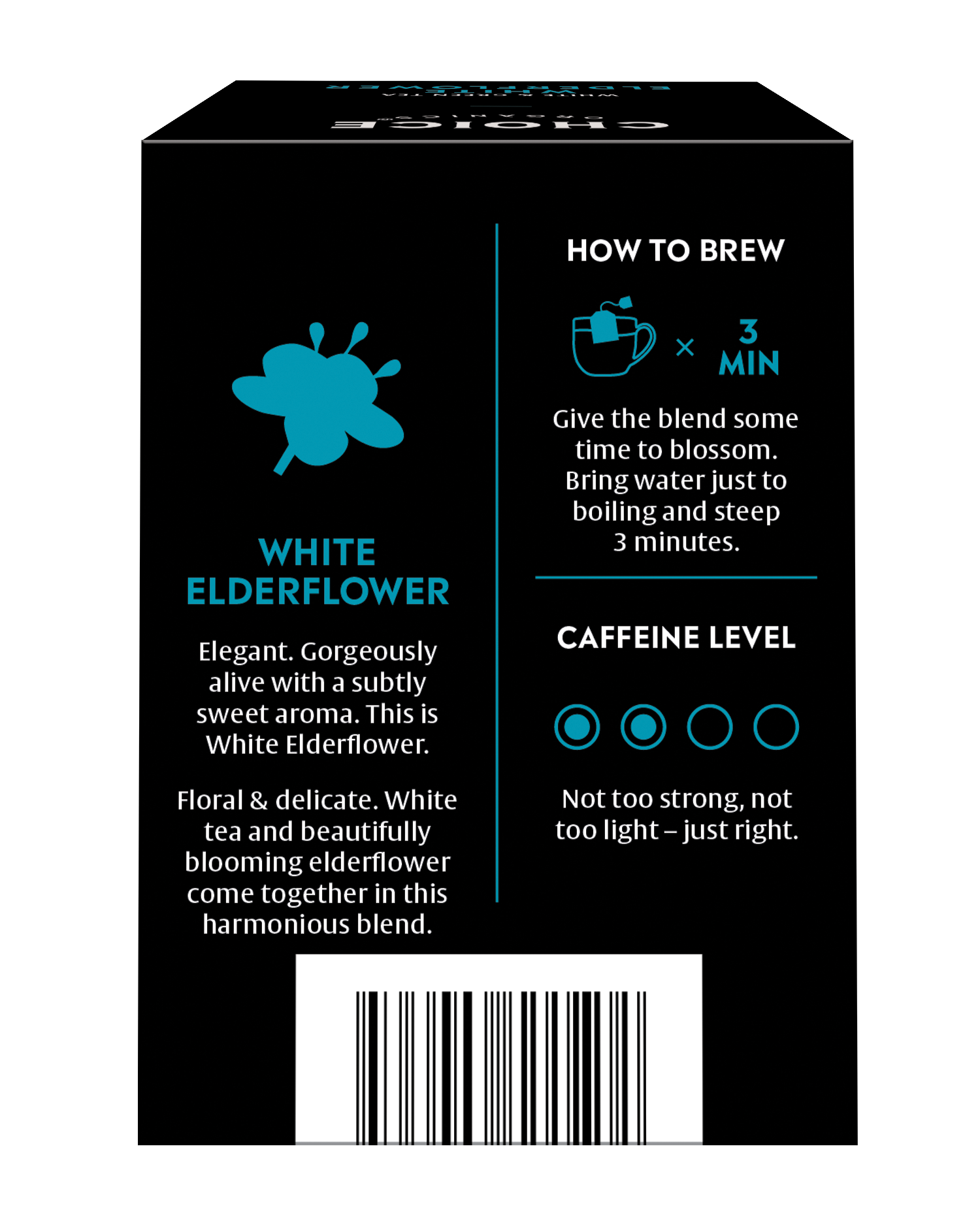 slide 4 of 5, Choice Organics White Elderflower White & Green Tea 16 Bags, 16 ct