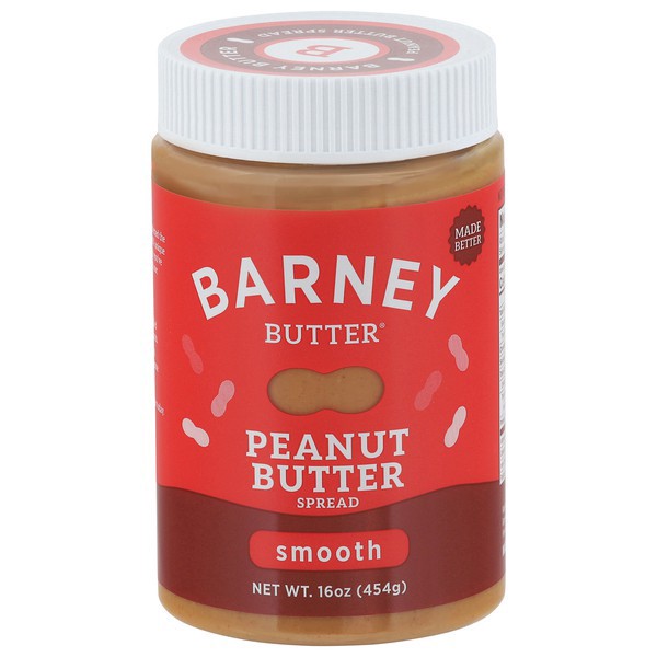 slide 1 of 1, Barney Butter Peanut Butter Smooth, 16 oz