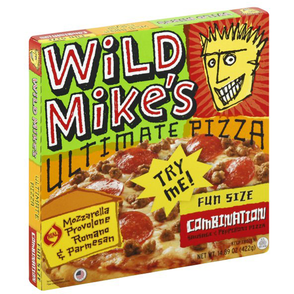 slide 1 of 1, Wild Mike's Wild Mikes Pizza Combination Fun Size 9 Inch Frozen - 13.32 Oz, 13.32 oz