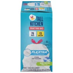 Giant Flextra Odor Control Fresh Tall Kitchen Drawstring Bags 13 gal