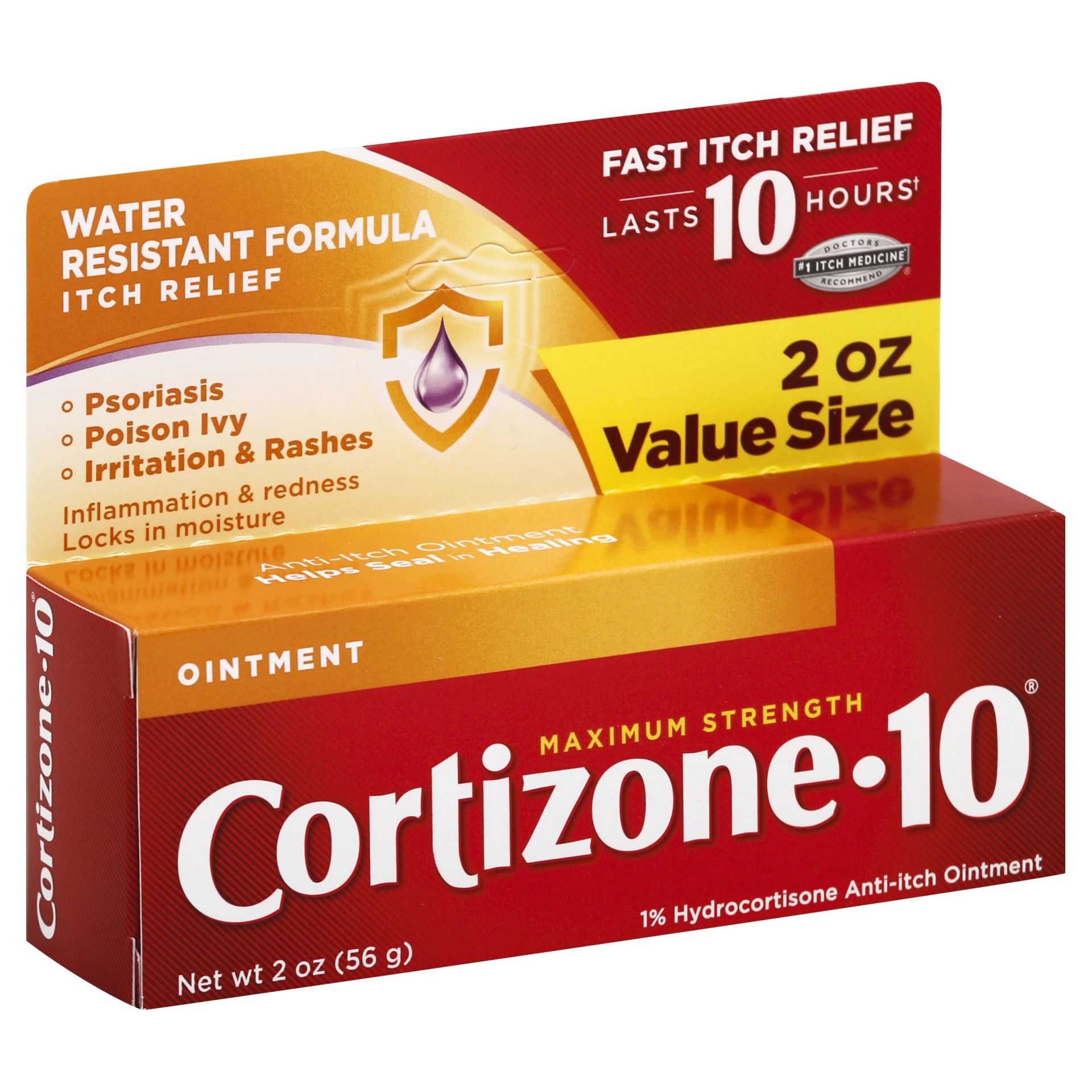 slide 1 of 3, Cortizone-10 1% Hydrocortisone Anti-Itch Ointment Maximum Strength, 2 oz