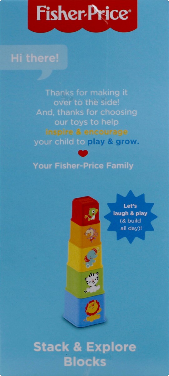 slide 3 of 6, Fisher-Price Stack and Explore Blocks, 5 pc