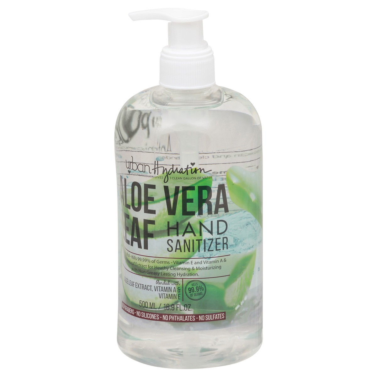 slide 4 of 11, Urban Hydration Aloe Vera Leaf Hand Sanitizer 500 ml, 500 ml