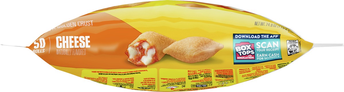 slide 3 of 9, Totino's Pizza Rolls, Cheese Flavored, Frozen Snacks, 24.8 oz, 50 ct, 50 ct
