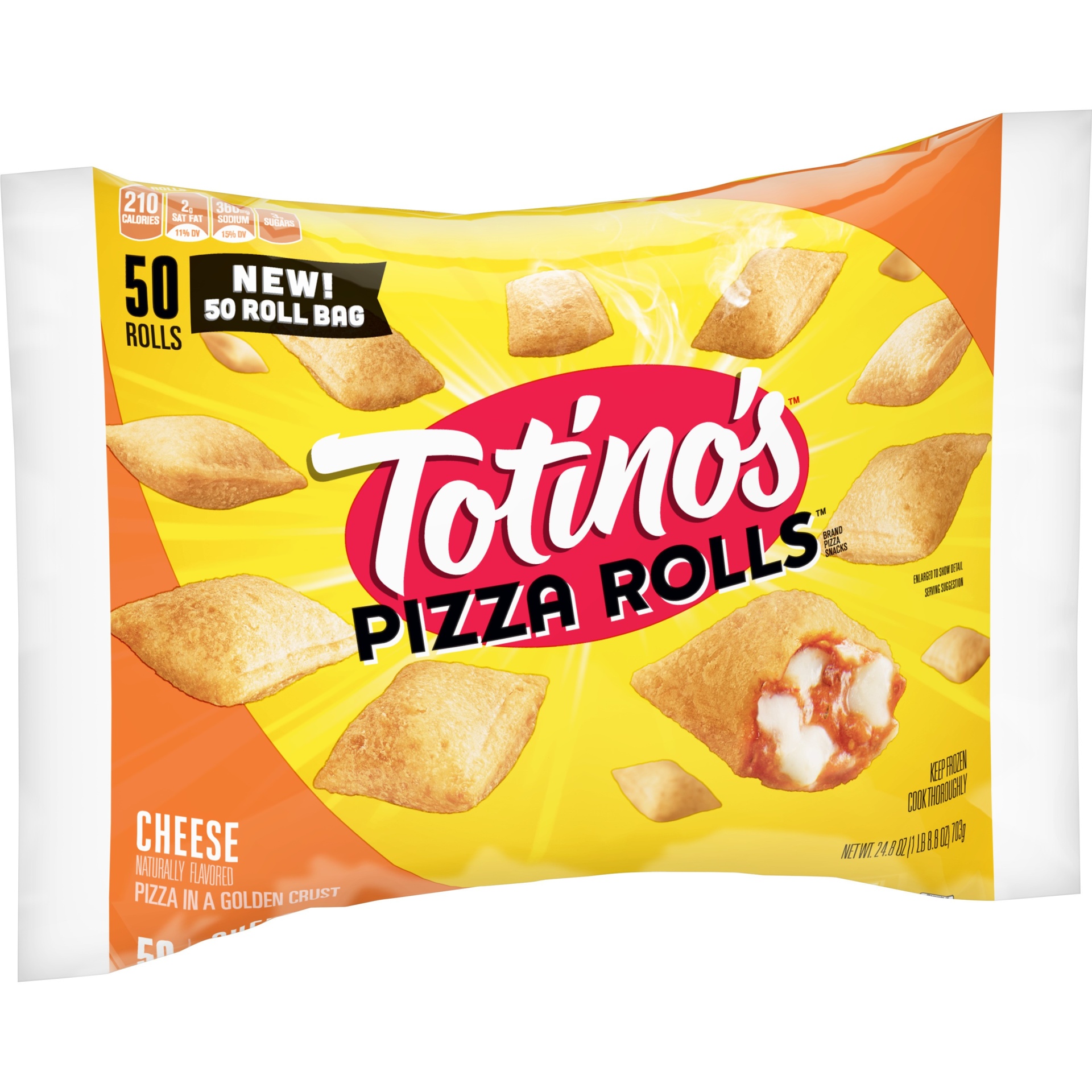 slide 1 of 10, Totino's Cheese Pizza Rolls, 50 ct