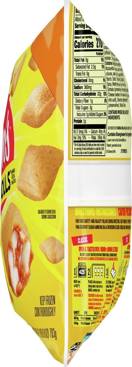 slide 9 of 9, Totino's Pizza Rolls, Cheese Flavored, Frozen Snacks, 24.8 oz, 50 ct, 50 ct