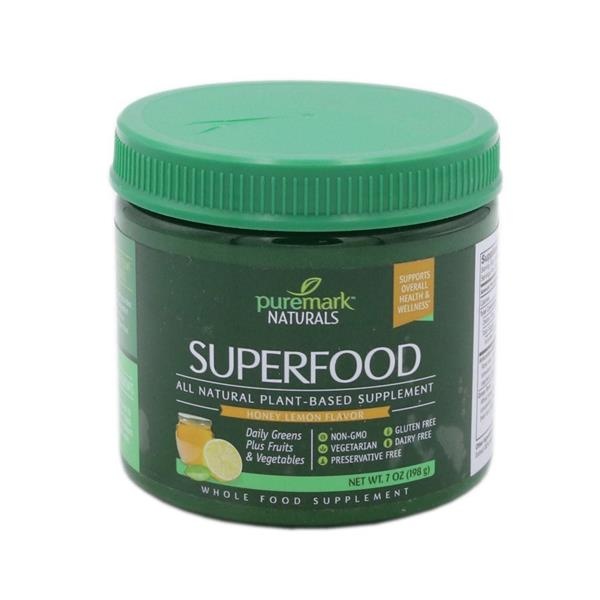 slide 1 of 1, Puremark Superfood Honey Lemon Powder, 7 oz