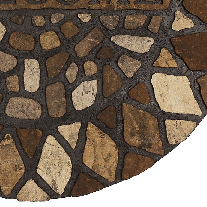 slide 2 of 4, Mohawk Home Stone City Recycled Rubber Doormat Slice - Brown, 1 ct