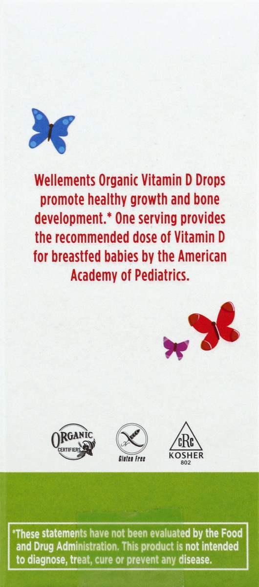slide 2 of 6, Wellements Organic Vitamin D Drops, 0.15 fl oz