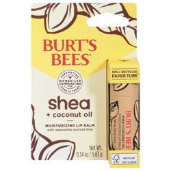 Burt's Bees Moisturizing Shea + Coconut Oil Lip Balm 0.34 oz