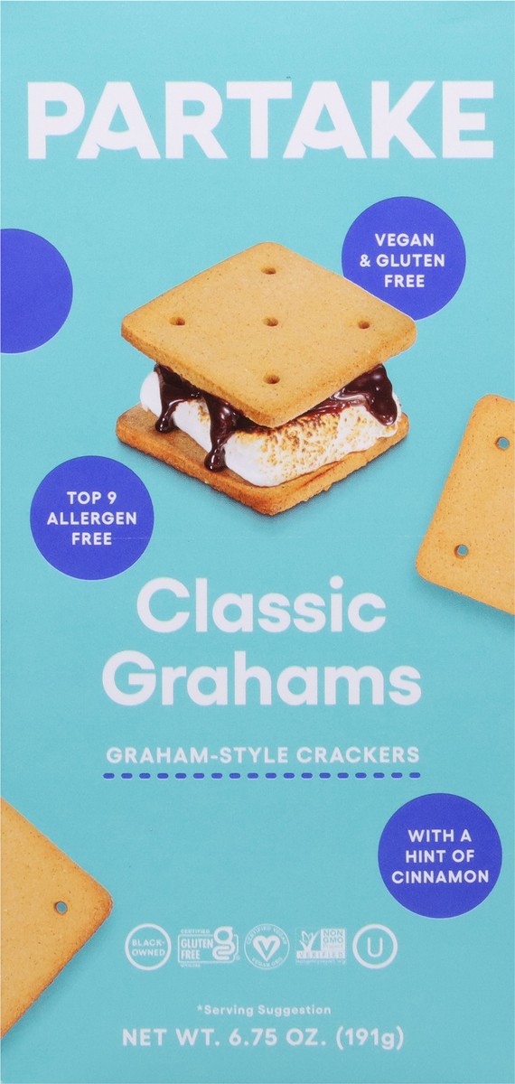 slide 5 of 9, Partake Graham-Style Classic Grahams Crackers 6.75 oz, 6.75 oz