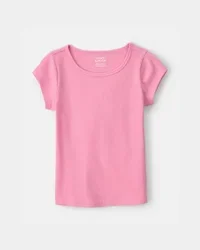 Carters Girls Rib Top - Pink Pink S