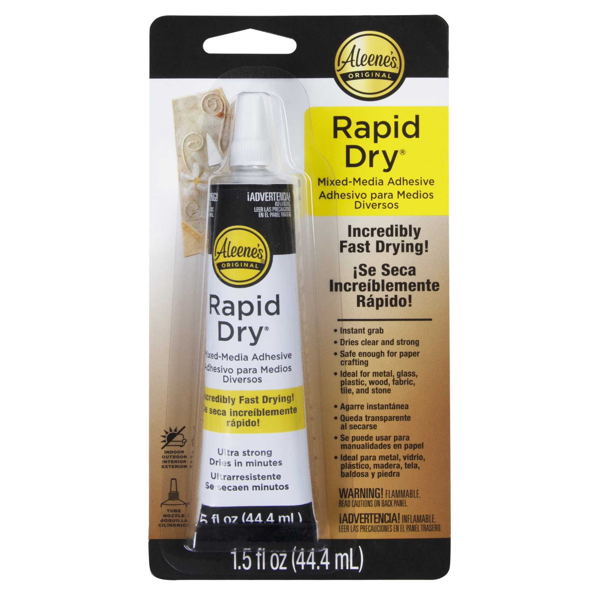slide 2 of 4, Aleene's Rapid Dry Mixed Media Adhesive, 1.5 fl oz