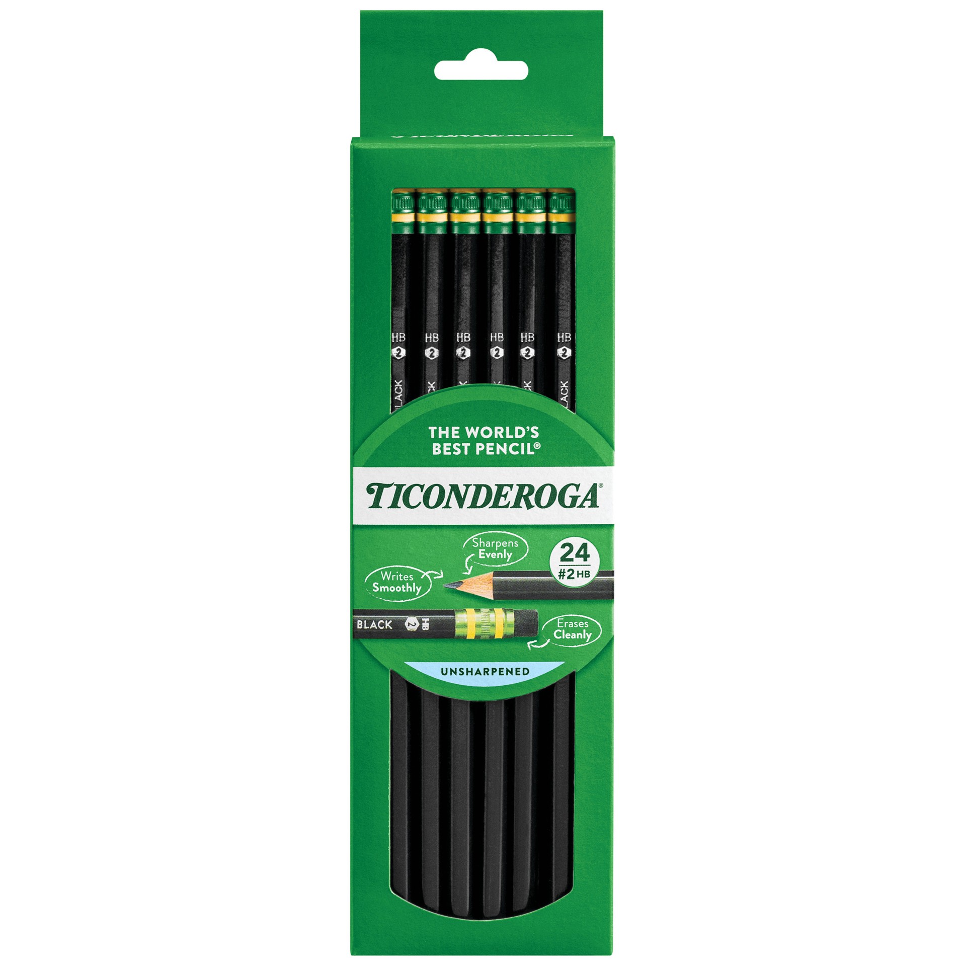 slide 1 of 5, Ticonderoga Black No.2 Pencils, 24 ct