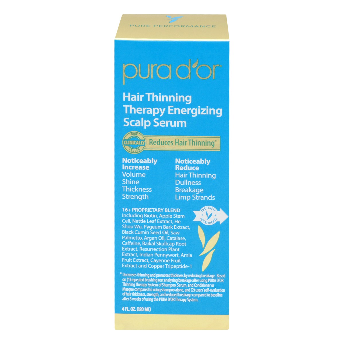 slide 1 of 10, PURA D'OR Hair Thinning Therapy Energizing Scalp Serum 4 oz, 4 oz