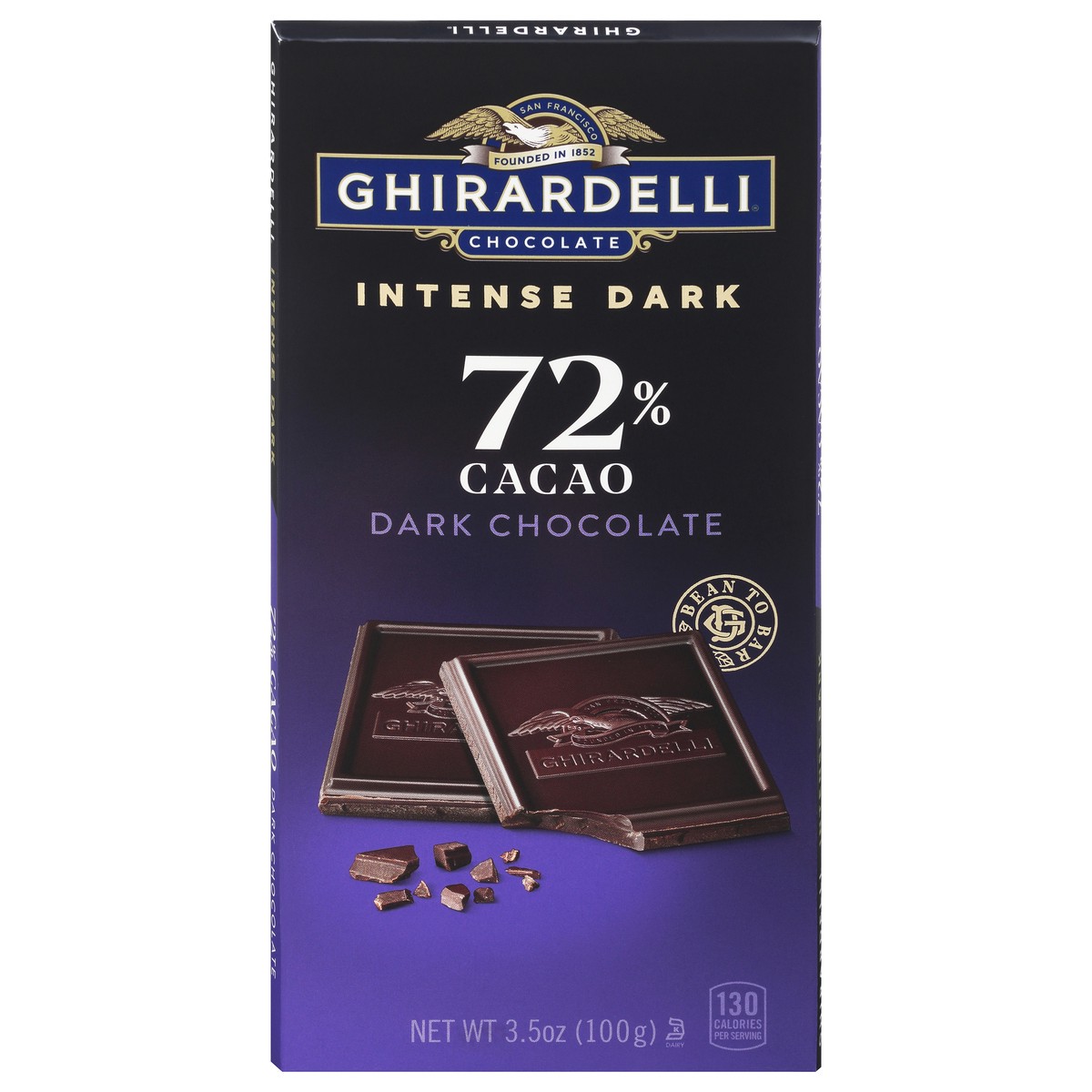 slide 1 of 6, Ghirardelli 72% Cacao Intense Dark Dark Chocolate 3.5 oz, 3.5 oz