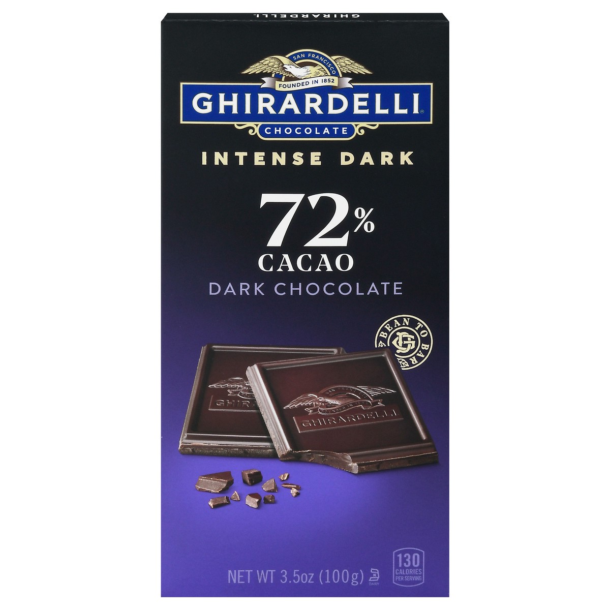 slide 1 of 6, Ghirardelli Intense Dark Chocolate 72% Cacao Bar - 3.5oz, 3.5 oz