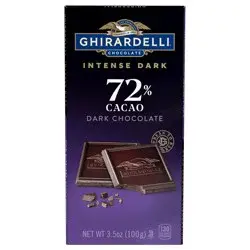 Ghirardelli 72% Cacao Intense Dark Dark Chocolate 3.5 oz