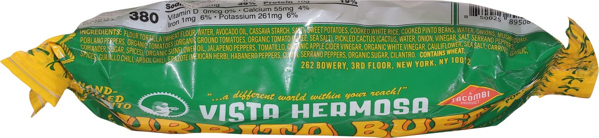 slide 5 of 14, Vista Hermosa Hand-Rolled Mild Medium Spicy Sweet Potato & Cactus Burrito Buena 8 oz,