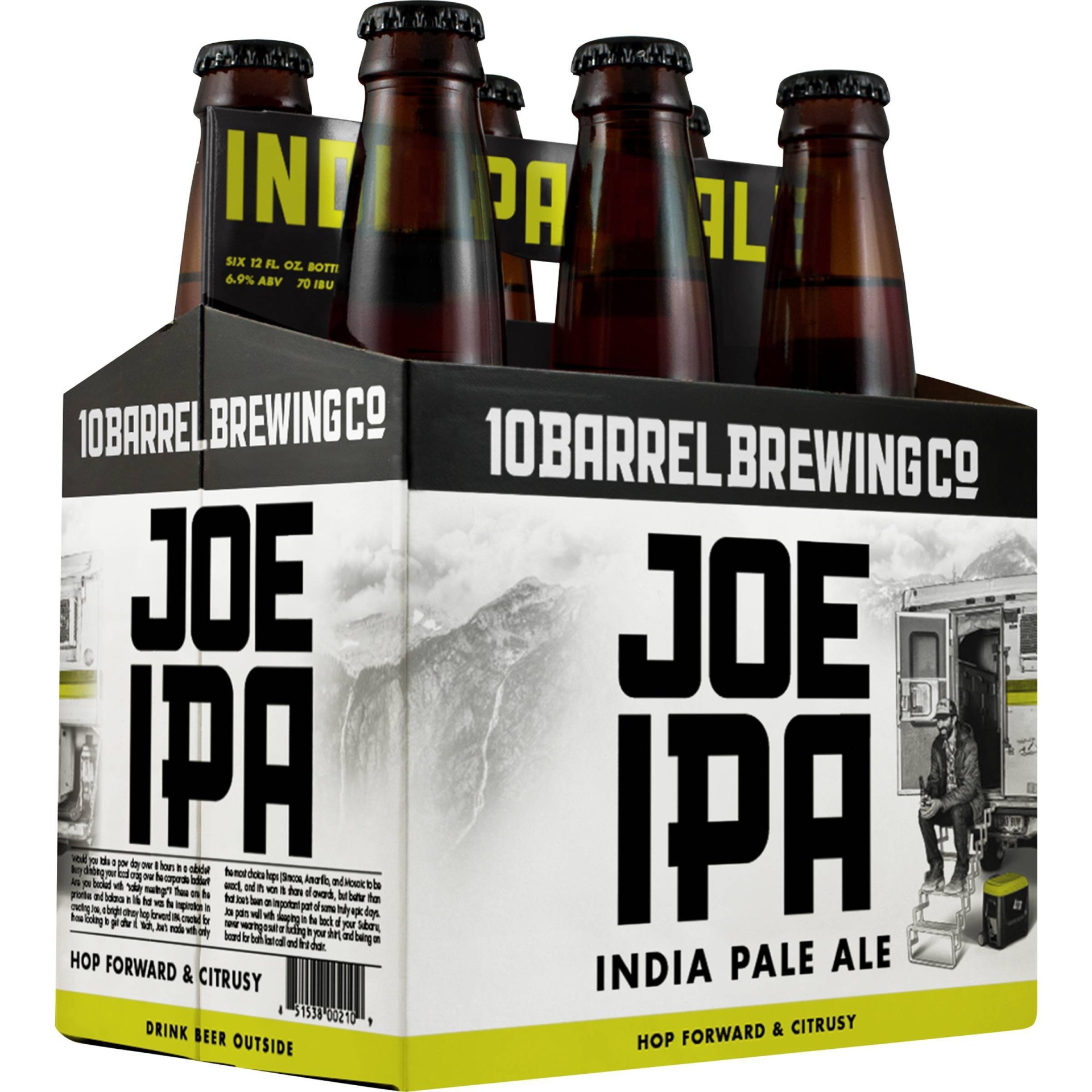 slide 1 of 1, 10 Barrel Brewing Co. Joe IPA Beer, 6.9% ABV, 6 ct; 12 oz