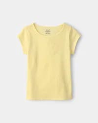 Carters Girls Rib Top - Yellow Yellow XL