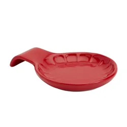 Mason Craft And More Stoneware Cafe Spoon Rest - Red