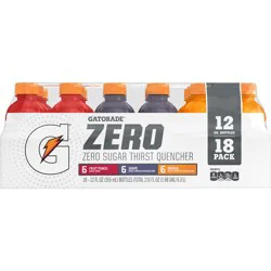 Gatorade Zero Sugar Thirst Quencher Sports Drink Variety Pack - 18 ct; 12 fl oz