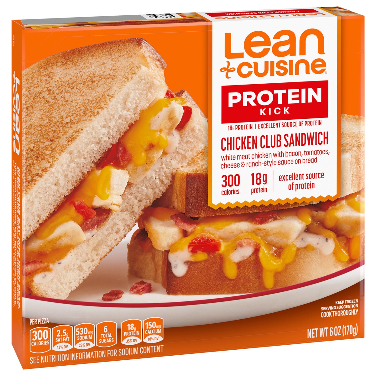 slide 2 of 9, Lean Cuisine Features Chicken Club Panini Frozen Meal, 6 oz